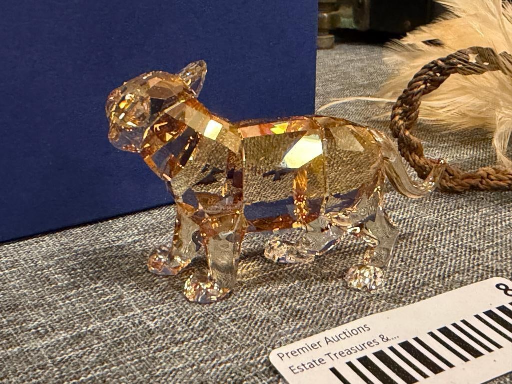 SWAROVSKI CRYSTAL SCS 2010 ANNUAL EDITION STANDING TIGER CUB DESIGNED BY ELISABETH ADAMER - 4
