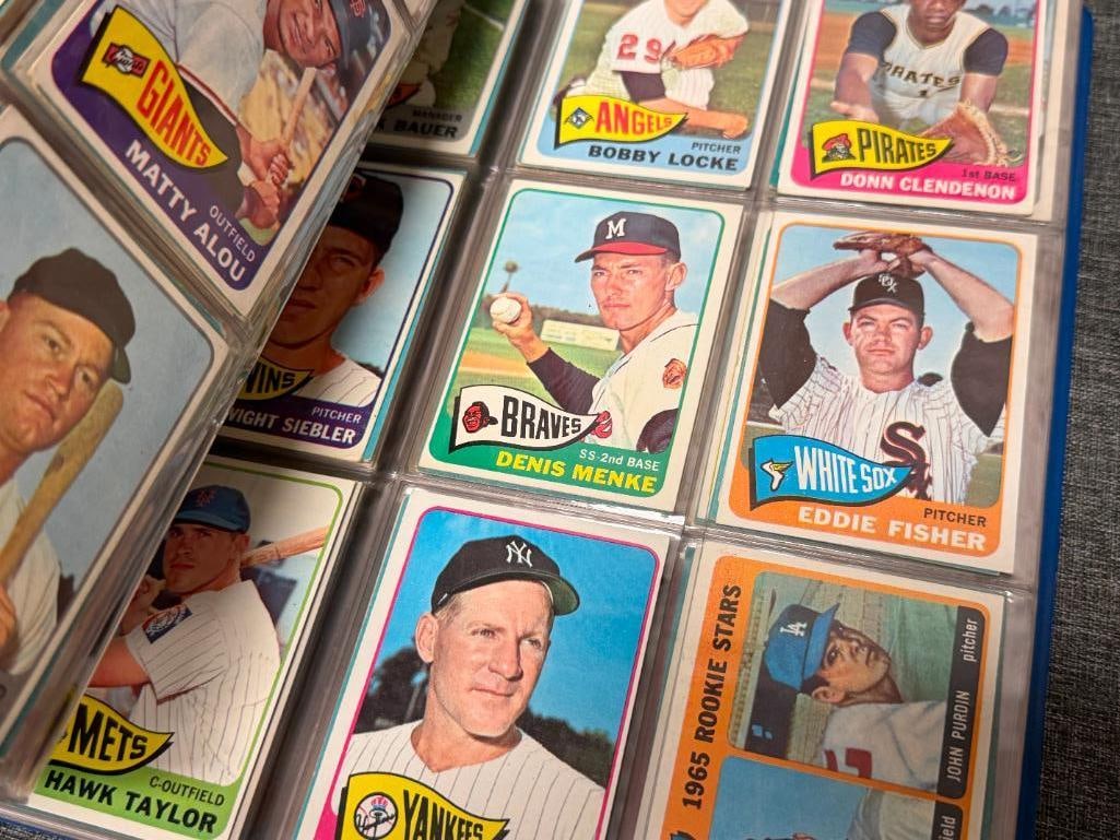 1965 TOPPS BASEBALL CARD NEAR COMPLETE SET INCLUDES ROOKIES / HALL OF FAMERS / STARS - 12