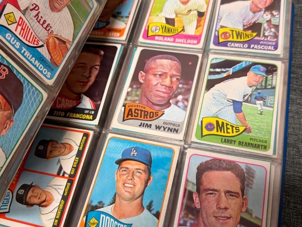 1965 TOPPS BASEBALL CARD NEAR COMPLETE SET INCLUDES ROOKIES / HALL OF FAMERS / STARS - 13