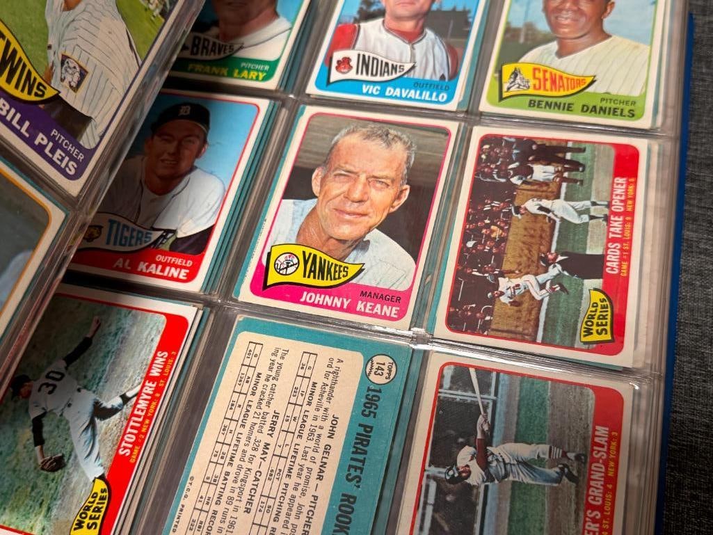 1965 TOPPS BASEBALL CARD NEAR COMPLETE SET INCLUDES ROOKIES / HALL OF FAMERS / STARS - 14