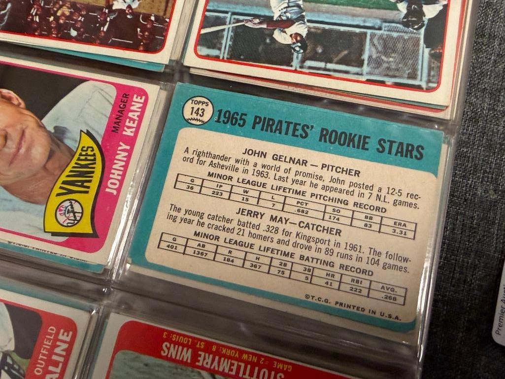 1965 TOPPS BASEBALL CARD NEAR COMPLETE SET INCLUDES ROOKIES / HALL OF FAMERS / STARS - 15