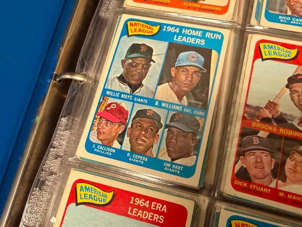 1965 TOPPS BASEBALL CARD NEAR COMPLETE SET INCLUDES ROOKIES / HALL OF FAMERS / STARS - 2