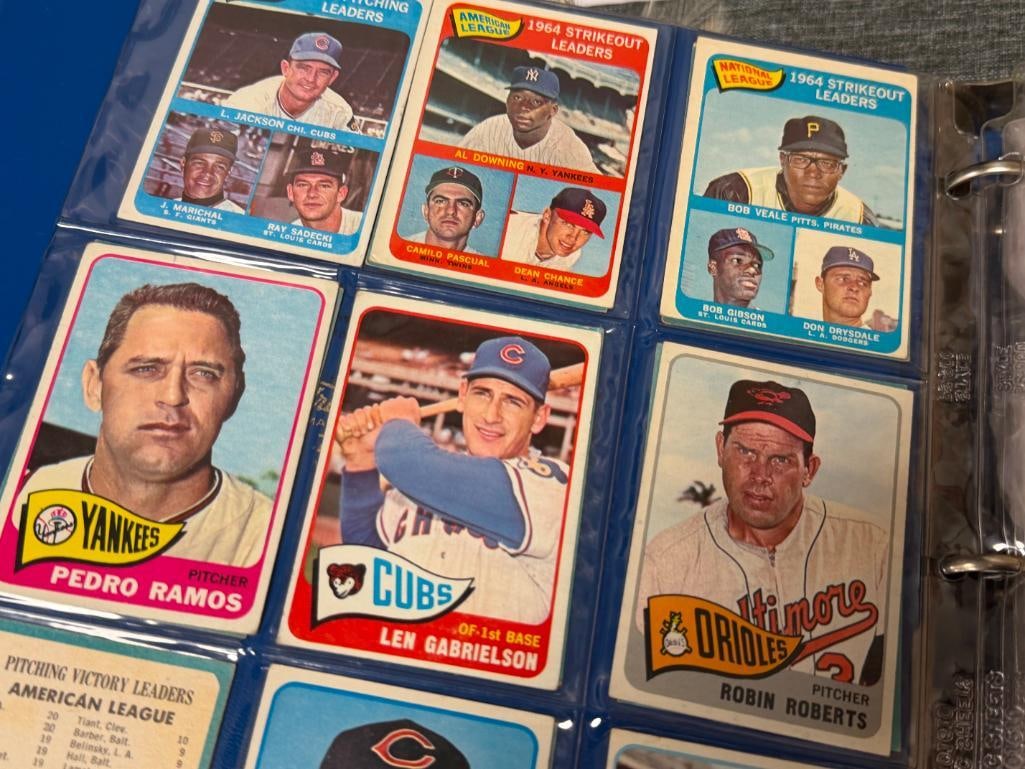 1965 TOPPS BASEBALL CARD NEAR COMPLETE SET INCLUDES ROOKIES / HALL OF FAMERS / STARS - 5