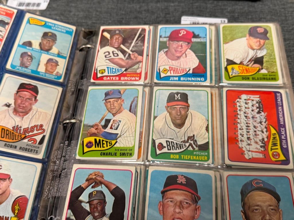 1965 TOPPS BASEBALL CARD NEAR COMPLETE SET INCLUDES ROOKIES / HALL OF FAMERS / STARS - 6
