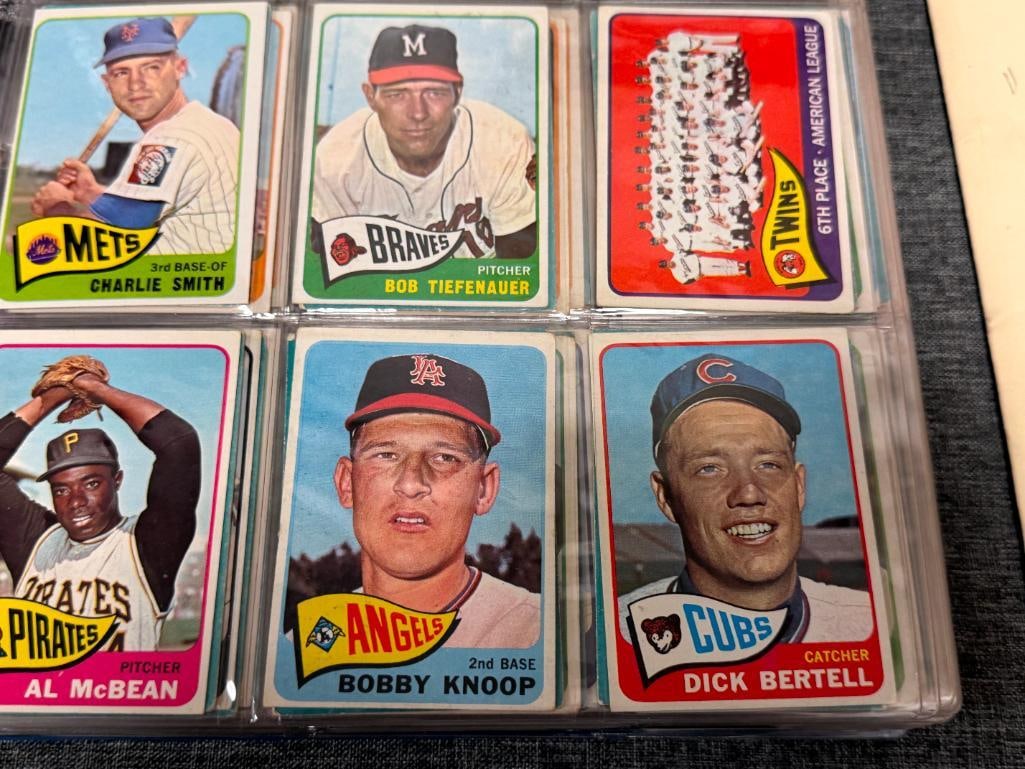 1965 TOPPS BASEBALL CARD NEAR COMPLETE SET INCLUDES ROOKIES / HALL OF FAMERS / STARS - 7