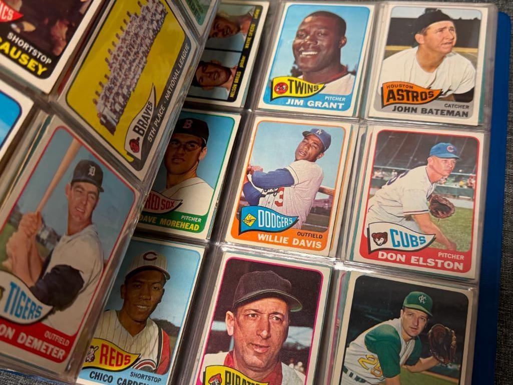 1965 TOPPS BASEBALL CARD NEAR COMPLETE SET INCLUDES ROOKIES / HALL OF FAMERS / STARS - 9