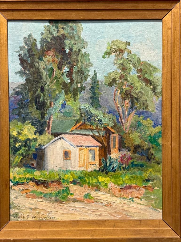 RUTH WOODWARD CALIFORNIA ARTIST ORIGINAL OIL ON CANVAS PAINTING - 2
