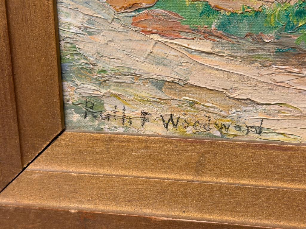 RUTH WOODWARD CALIFORNIA ARTIST ORIGINAL OIL ON CANVAS PAINTING - 7
