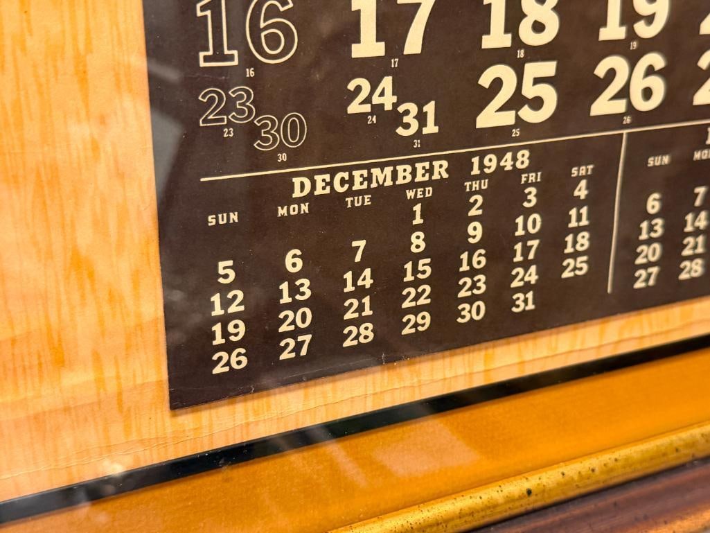 1949 ADVERTISEMENT CALENDAR FOR THE BANK CLUB RENO, NV ART BY PIN-UP ARTIST ZOE MOZERT - 9