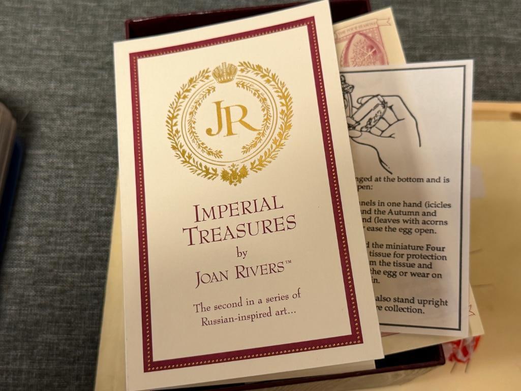 JOAN RIVERS IMPERIAL TREASURES THE FOUR SEASONS EGG - 9