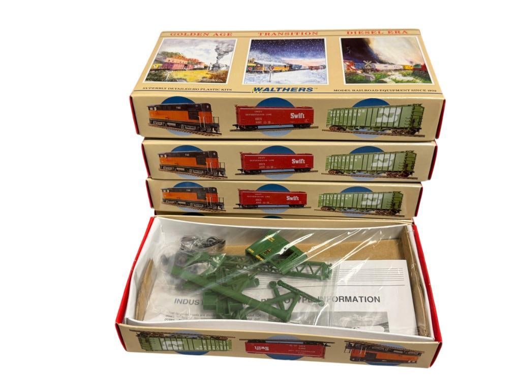 WALTHERS 25 TON INDUSTRIAL CRANE HO SCALE PLASTIC KIT MODELS ALL NEW IN THE BOX (1 of 7)