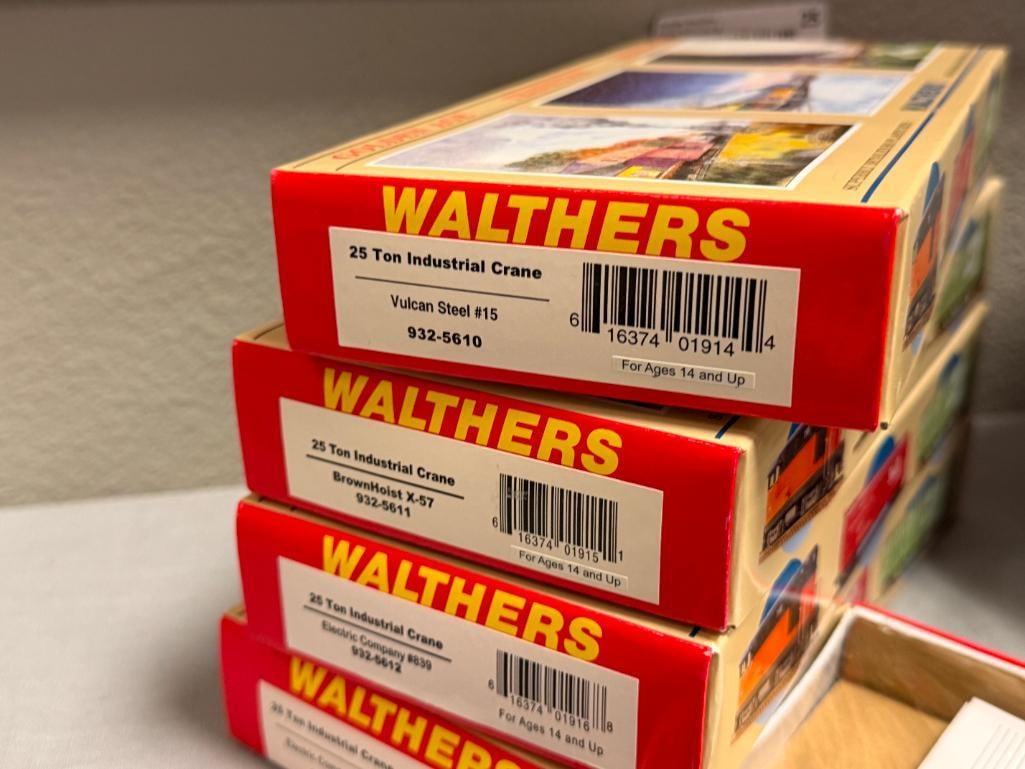 WALTHERS 25 TON INDUSTRIAL CRANE HO SCALE PLASTIC KIT MODELS ALL NEW IN THE BOX - 5