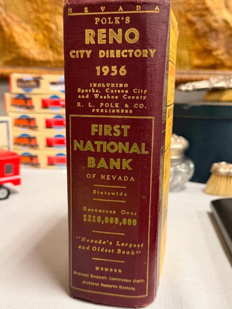 1956 POLK'S RENO / WASHOE COUNTY NEVADA CITY DIRECTORY INCLUDES SPARKS, CARSON CITY, WASHOE COUNTY - 3