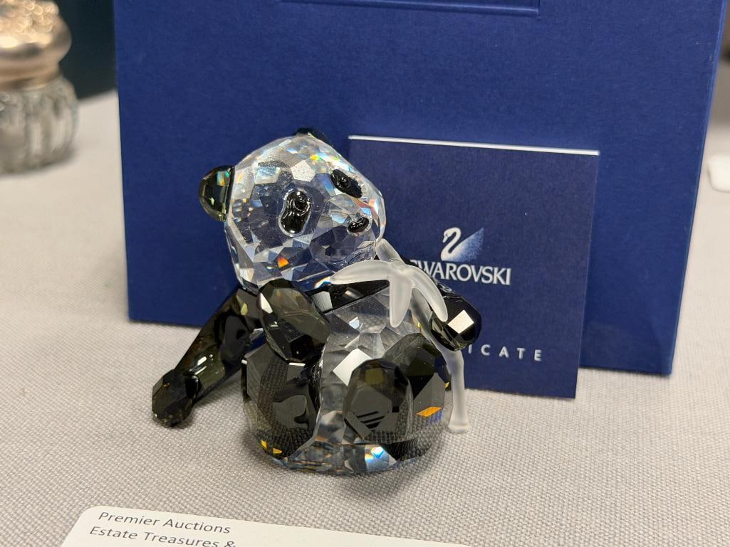 SWAROVSKI CRYSTAL SCS ANNUAL EDITION 2008 PANDA CUB FIGURINE DESINGED BY HEINZ TABERSHOFER - 2