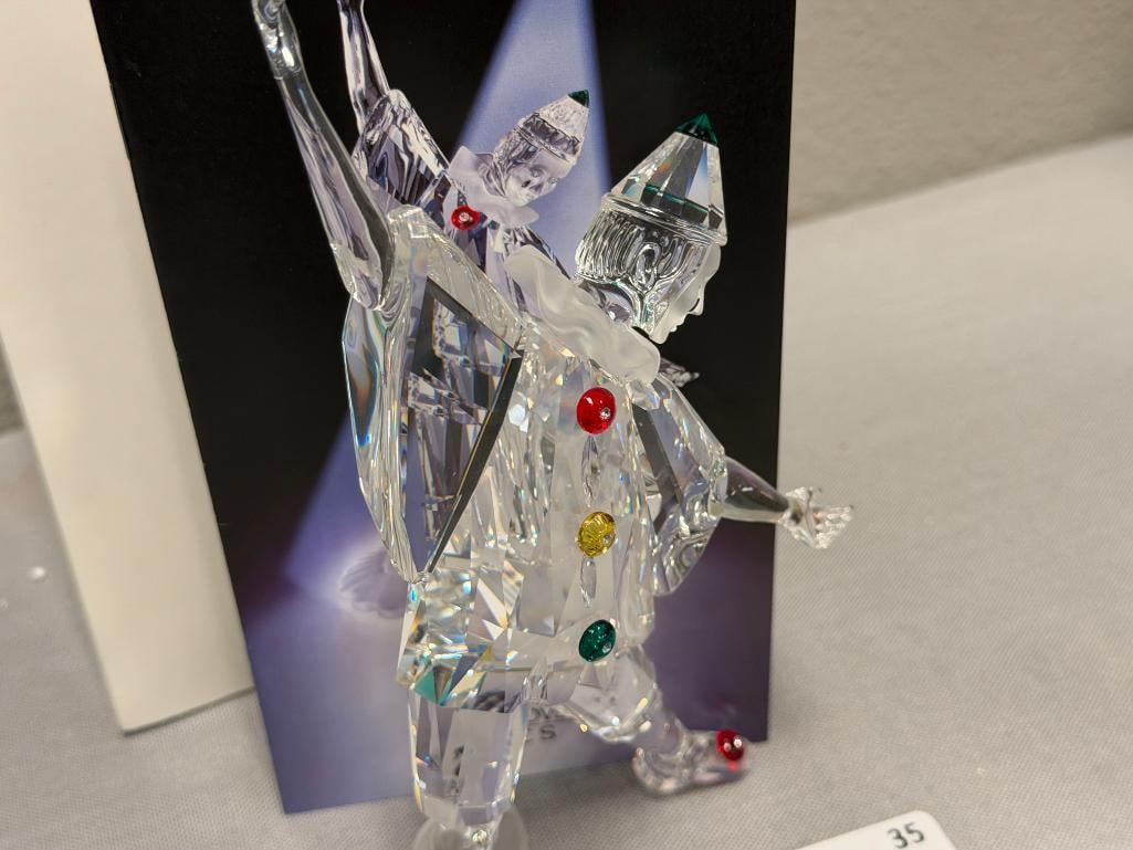 SWAROVSKI CRYSTAL SCS ANNUAL EDITION FIGURINE MASQUERADE PIERROT FIGURINE NO. 230586 RETIRED - 3