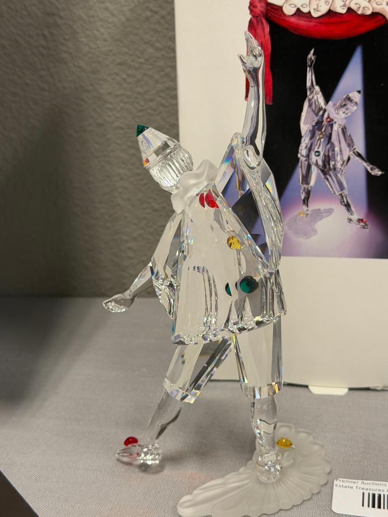 SWAROVSKI CRYSTAL SCS ANNUAL EDITION FIGURINE MASQUERADE PIERROT FIGURINE NO. 230586 RETIRED - 7