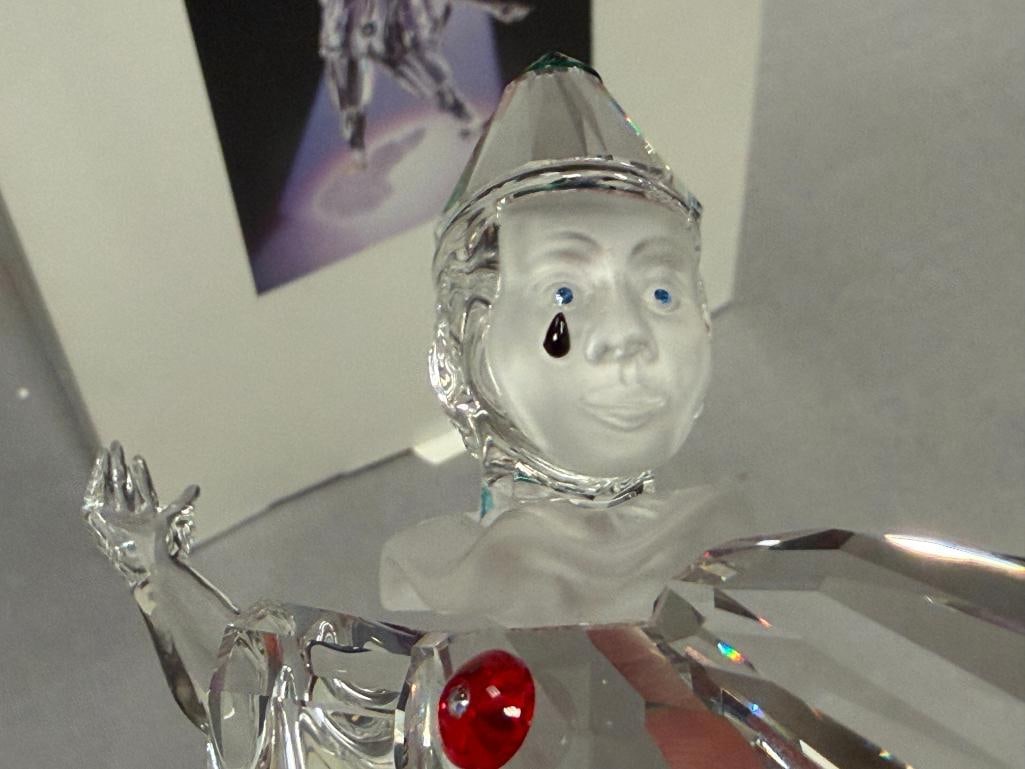 SWAROVSKI CRYSTAL SCS ANNUAL EDITION FIGURINE MASQUERADE PIERROT FIGURINE NO. 230586 RETIRED - 9