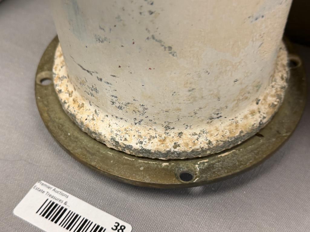 20TH CENTURY HEAVY CAST ALUMINUM SHIPS COWL VENT - 5