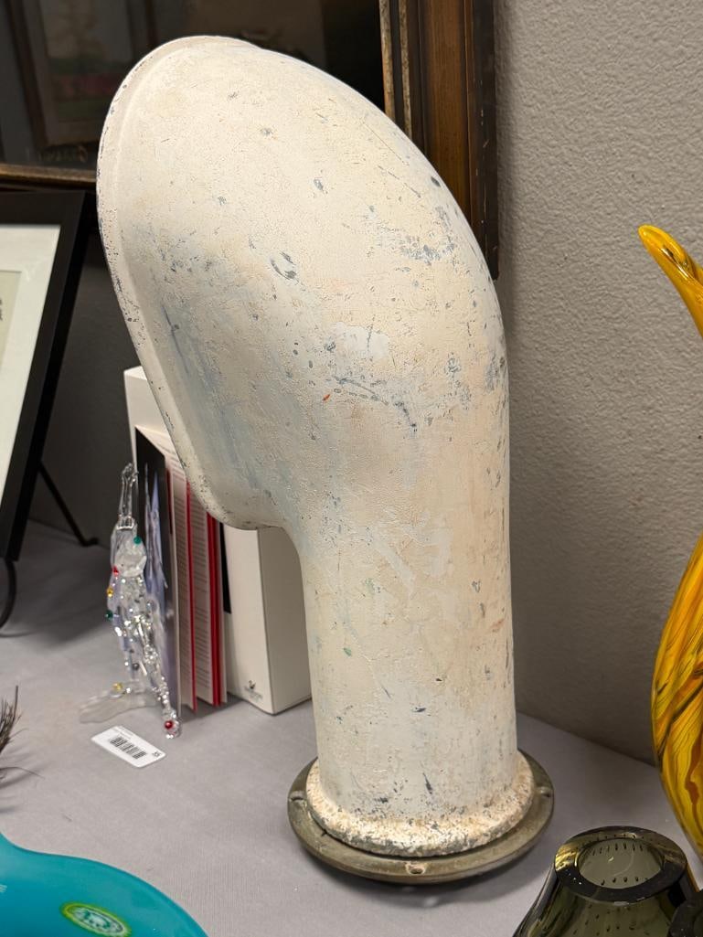 20TH CENTURY HEAVY CAST ALUMINUM SHIPS COWL VENT - 7