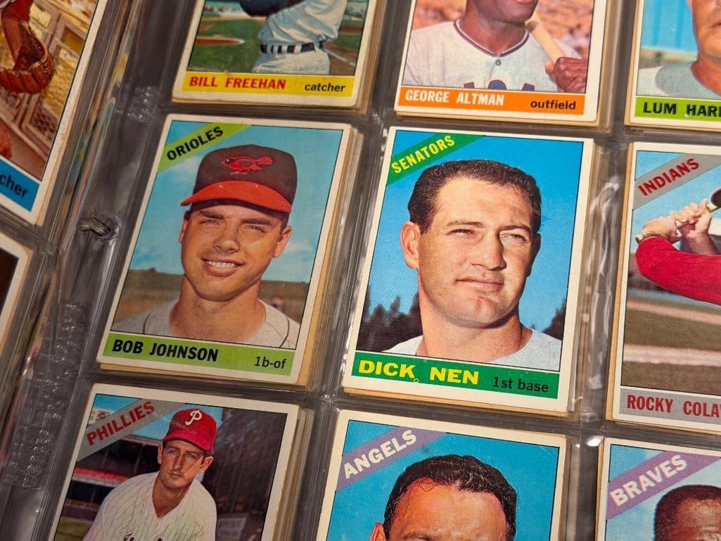 1966 TOPPS BASEBALL CARD SET NEAR COMPLETE WITH MANY HALL OF FAMERS / STARS / ROOKIES - 14