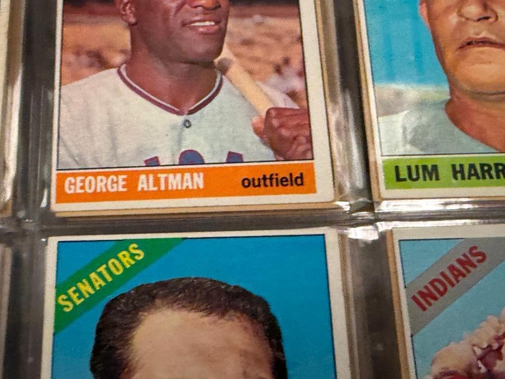 1966 TOPPS BASEBALL CARD SET NEAR COMPLETE WITH MANY HALL OF FAMERS / STARS / ROOKIES - 15