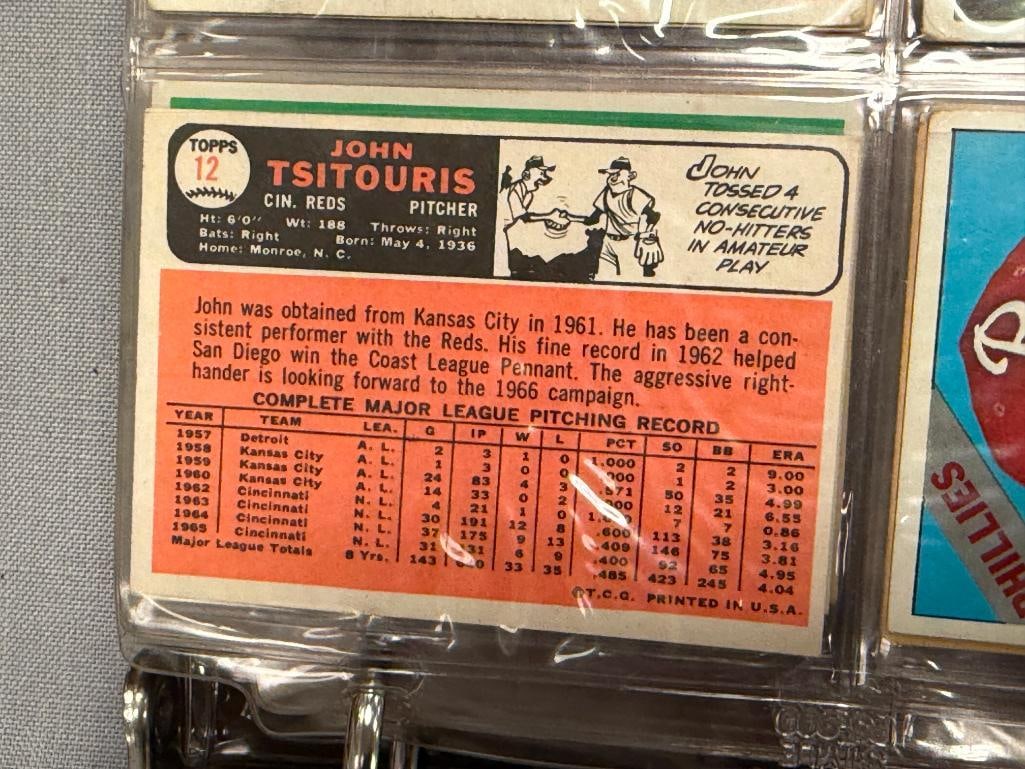 1966 TOPPS BASEBALL CARD SET NEAR COMPLETE WITH MANY HALL OF FAMERS / STARS / ROOKIES - 19