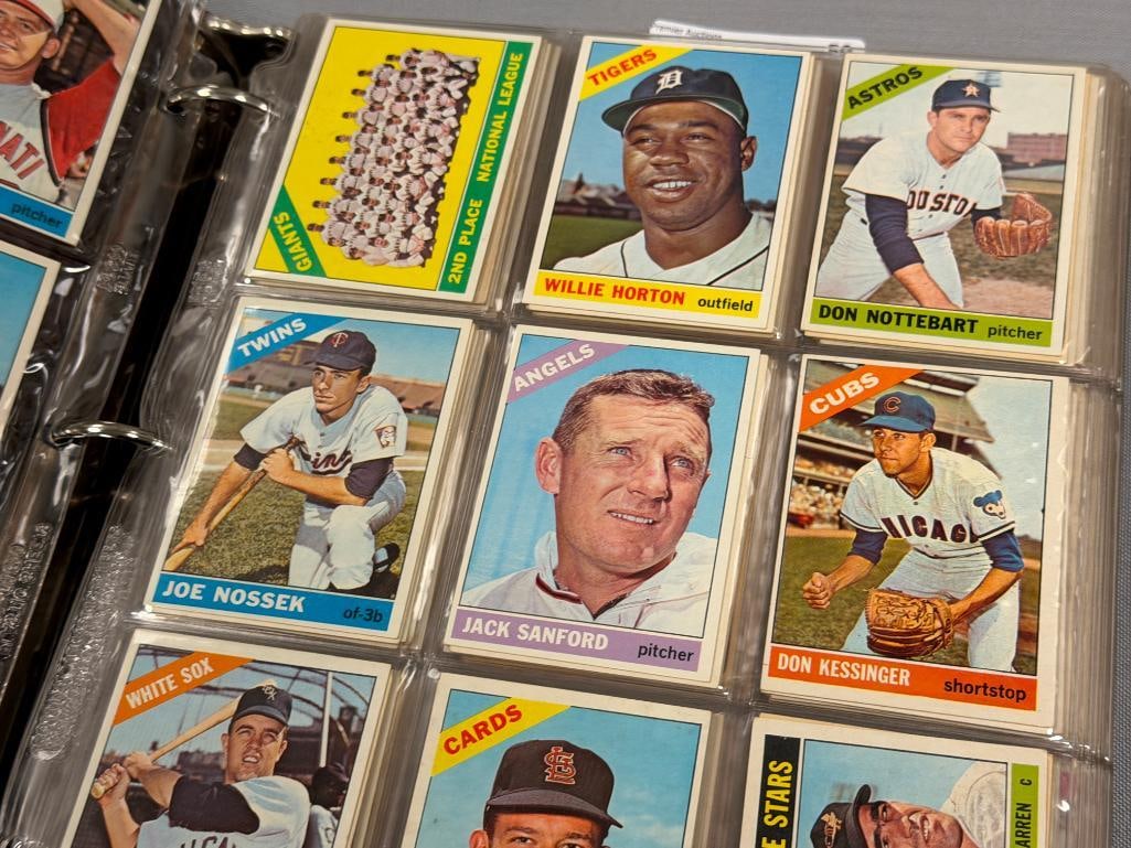 1966 TOPPS BASEBALL CARD SET NEAR COMPLETE WITH MANY HALL OF FAMERS / STARS / ROOKIES - 5