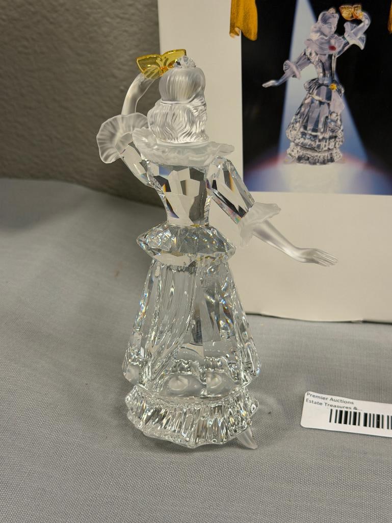 SWAROVSKI CRYSTAL SCS ANNUAL FIGURINE MASQUERADE COLUMBINE NO. 242032 RETIRED 2000 - 8