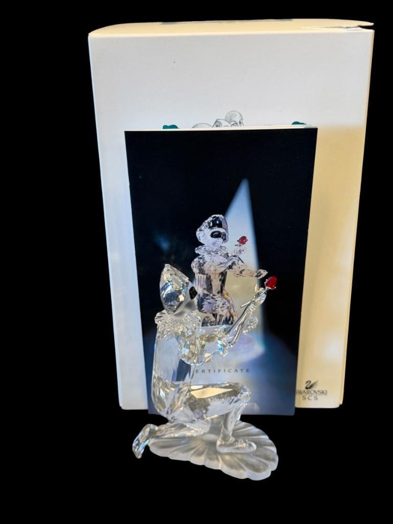SWAROVSKI CRYSTAL SCS ANNUAL FIGURINE 2001 MASQUERADE HARLEQUIN NO. 254044 (1 of 12)