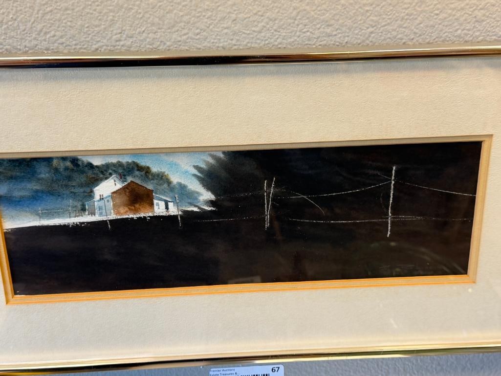 GORDON ROBINSON NORTHEAST ARTIST ORIGINAL WATERCOLOR ON PAPER PAINTING - 2