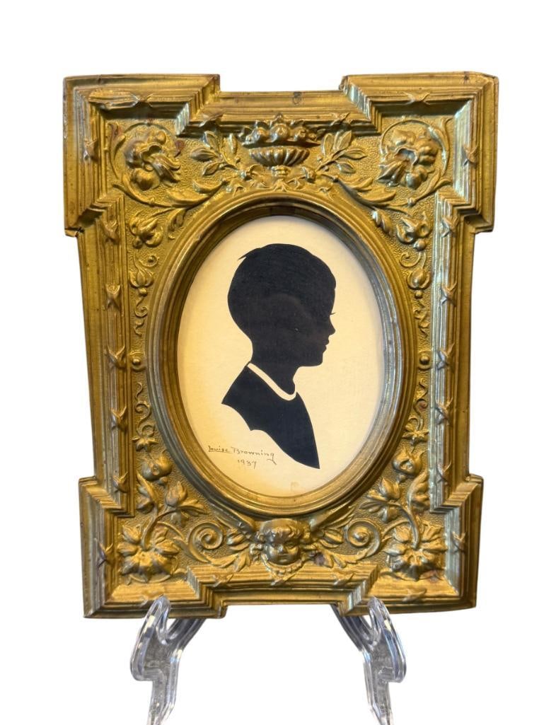 LOUISE BROWNING AMERICAN ARTIST CUT WORK / SCHERENSCHNITTE SILHOUETTE 20TH CENTURY (1 of 6)
