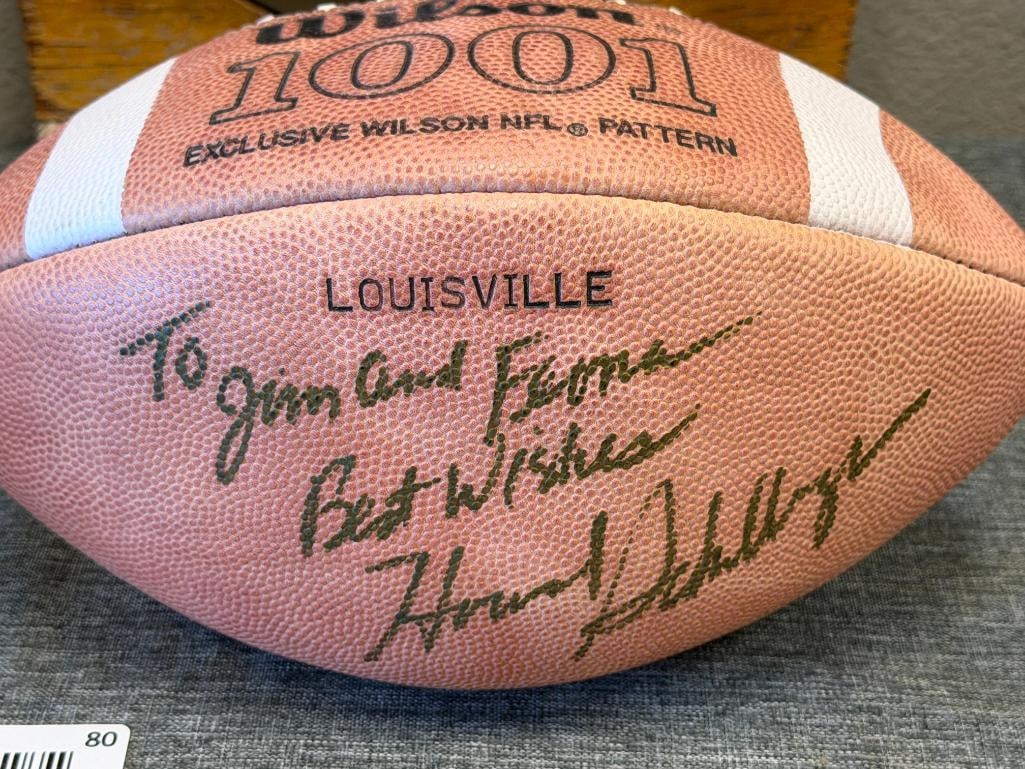 PERSONALIZED AUTOGRAPHED LOUISVILLE FOOTBALL BY HOWARD SCHNELLENBERGER - 2