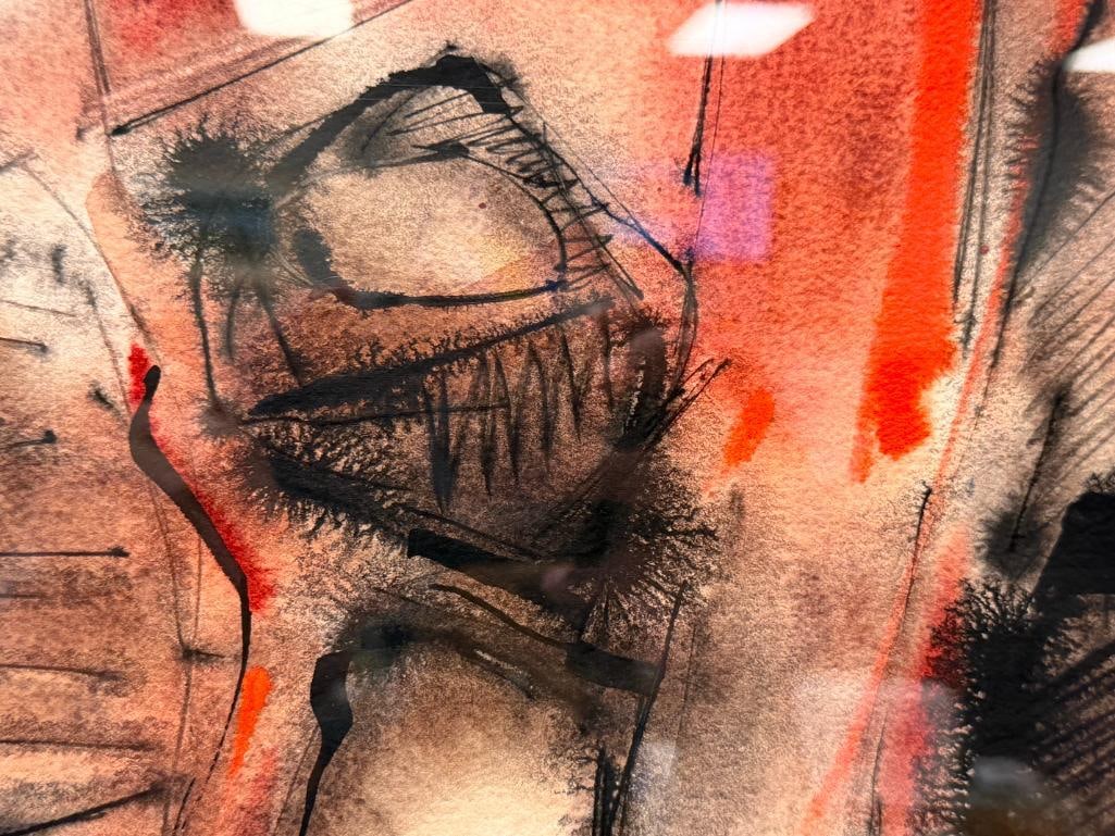ALEXANDER NEPOTE CALIFORNIA BORN ARTIST MODERNIST ORIGINAL WATERCOLOR ON PAPER ABSTRACT - 5