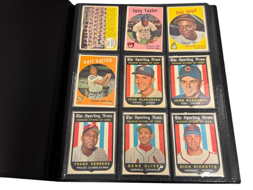 1959 TOPPS BASEBALL CARDS COMMON / FILLER CURT FLOOD, TEAM CARDS, ROOKIE STARS, ETC. (1 of 17)