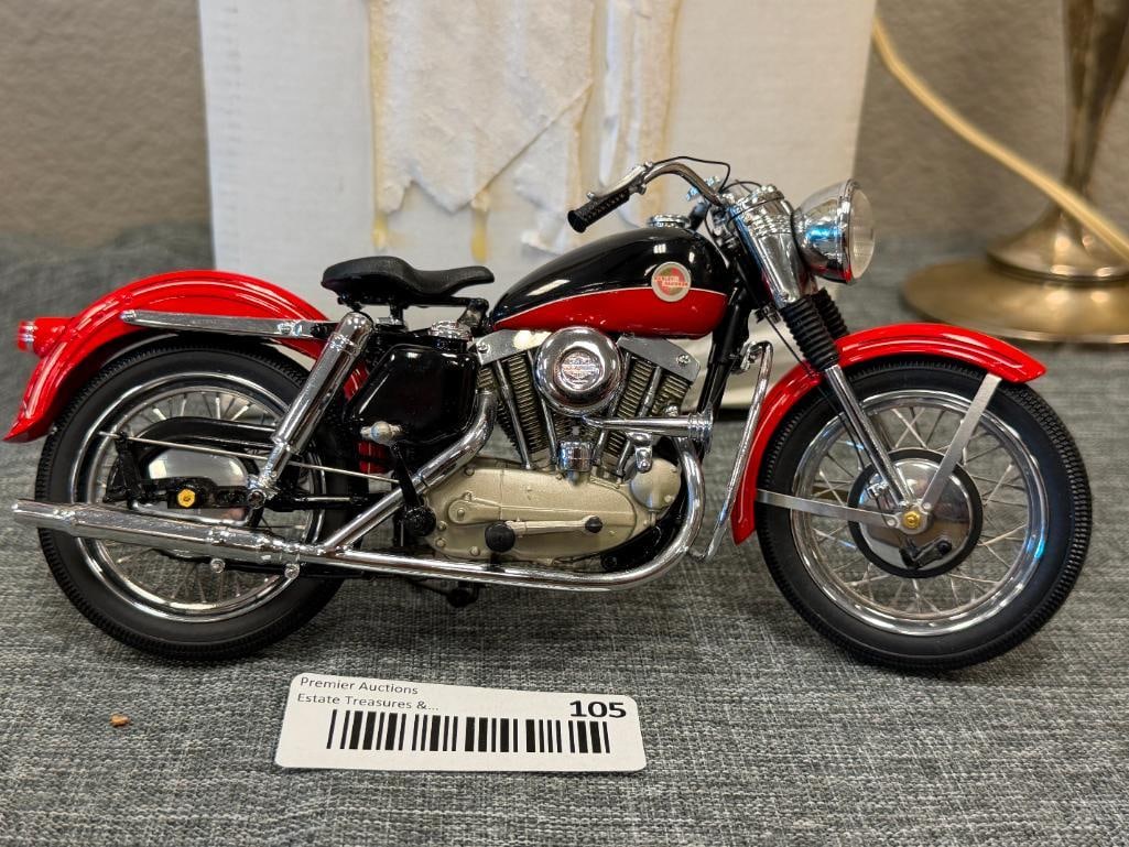 FRANKLIN MINT 1/10 DIE-CAST 1957 HARLEY-DAVIDSON XL SPORTSTER MODEL - 7