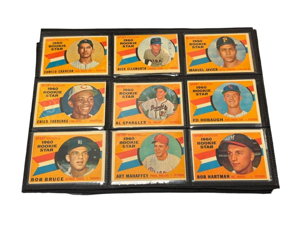 1960'S TOPPS BASEBALL CARDS COMMON / FILLER ROOKIE STARS, LEADERS, CHECKLISTS, TEAM CARDS, ETC. (1 of 20)
