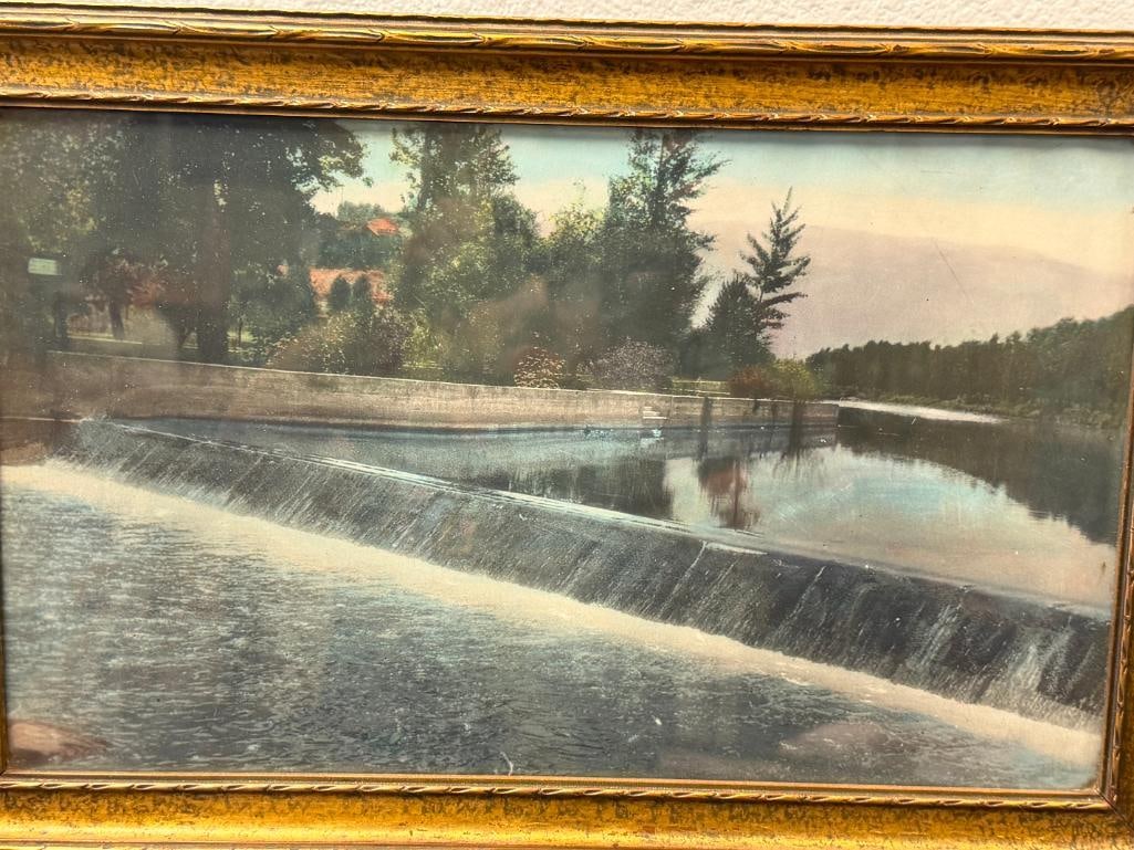 EARLY 20TH CENTURY HAND COLORED PHOTOGRAPH ON A SCENE OF THE TRUCKEE RIVER - 2
