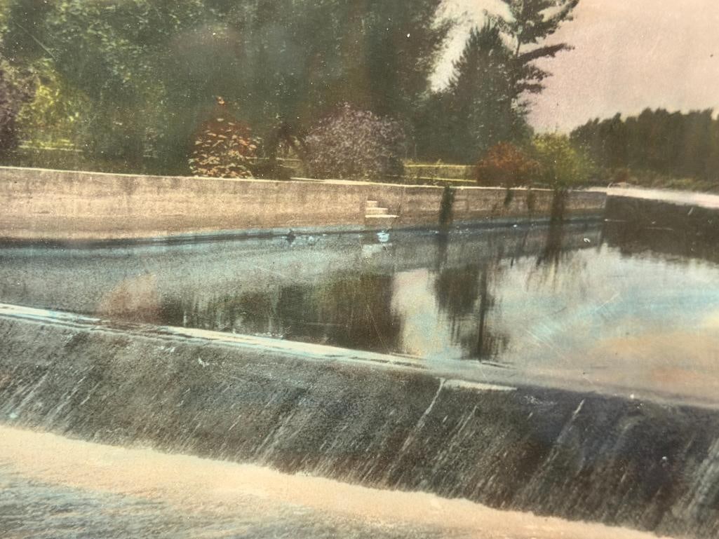 EARLY 20TH CENTURY HAND COLORED PHOTOGRAPH ON A SCENE OF THE TRUCKEE RIVER - 3