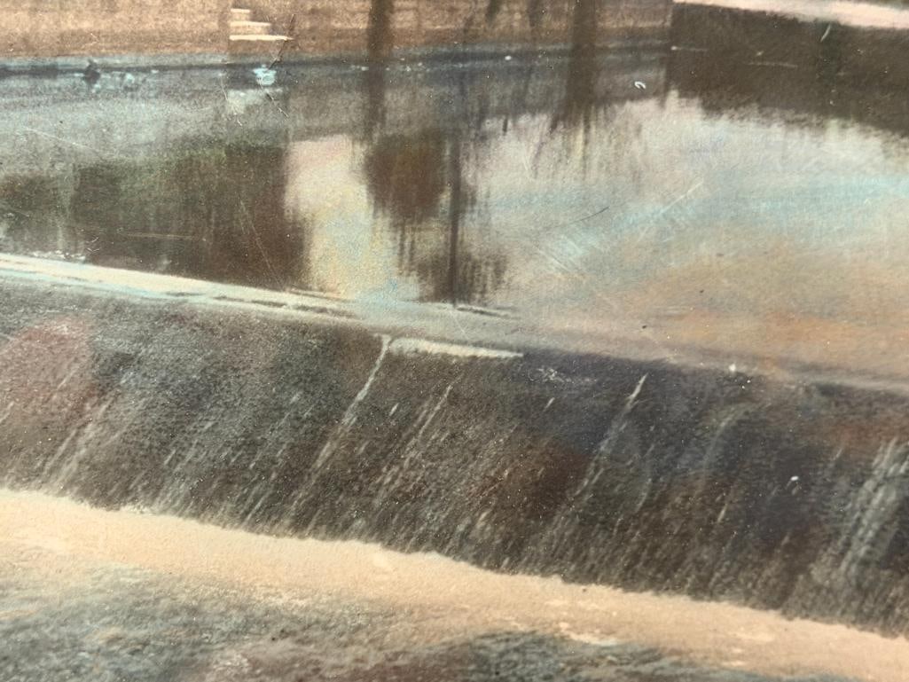 EARLY 20TH CENTURY HAND COLORED PHOTOGRAPH ON A SCENE OF THE TRUCKEE RIVER - 4