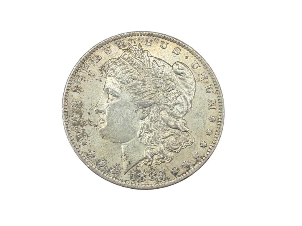 1883-O U.S. MORGAN SILVER DOLLAR: 90% SILVER