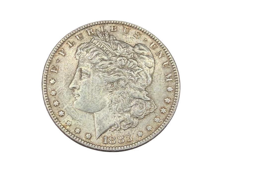 1883 U.S. MORGAN SILVER DOLLAR: 90% SILVER