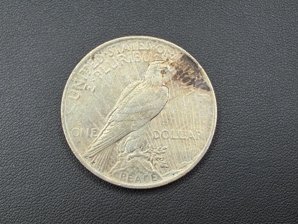 1923 U.S. PEACE SILVER DOLLAR - 4