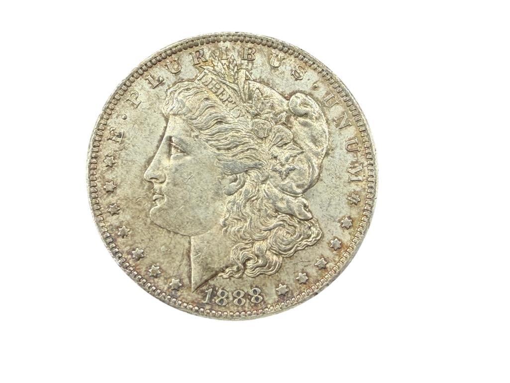 1888-O U.S. MORGAN SILVER DOLLAR: 90% SILVER