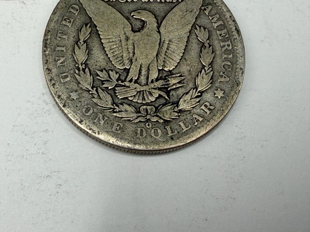 FIVE U.S. MORGAN SILVER DOLLARS FEATURING VARIOUS DATES AND MINT MARKS - 8