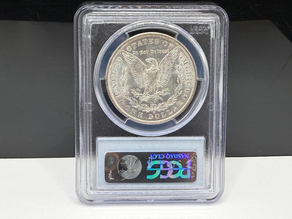 1884-O U.S. MORGAN SILVER DOLLAR PCGS MS63 - 5