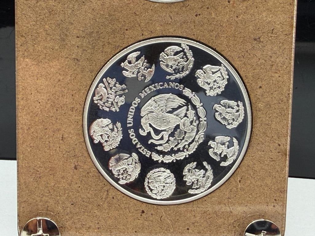 2024 MEXICO LIBERTAD PROOF SET FEATURING FIVE .999 FINE SILVER COINS - 8