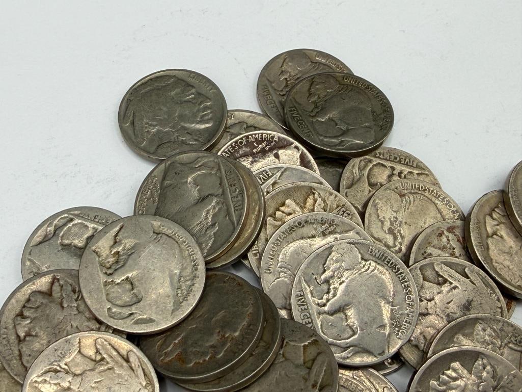 40 U.S. BUFFALO NICKELS FEATURING ASSORTED DATES - 4