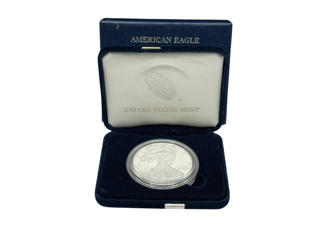 2018-S AMERICAN SILVER EAGLE .999 FINE SILVER PROOF DOLLAR (1 of 10)