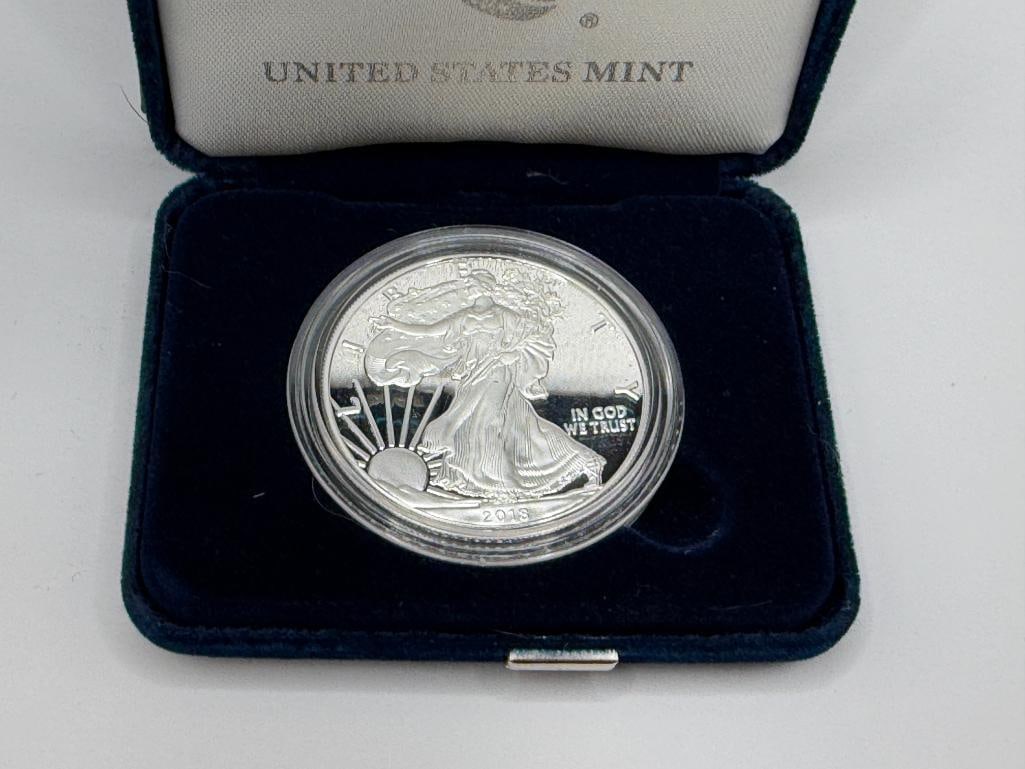2018-S AMERICAN SILVER EAGLE .999 FINE SILVER PROOF DOLLAR - 2