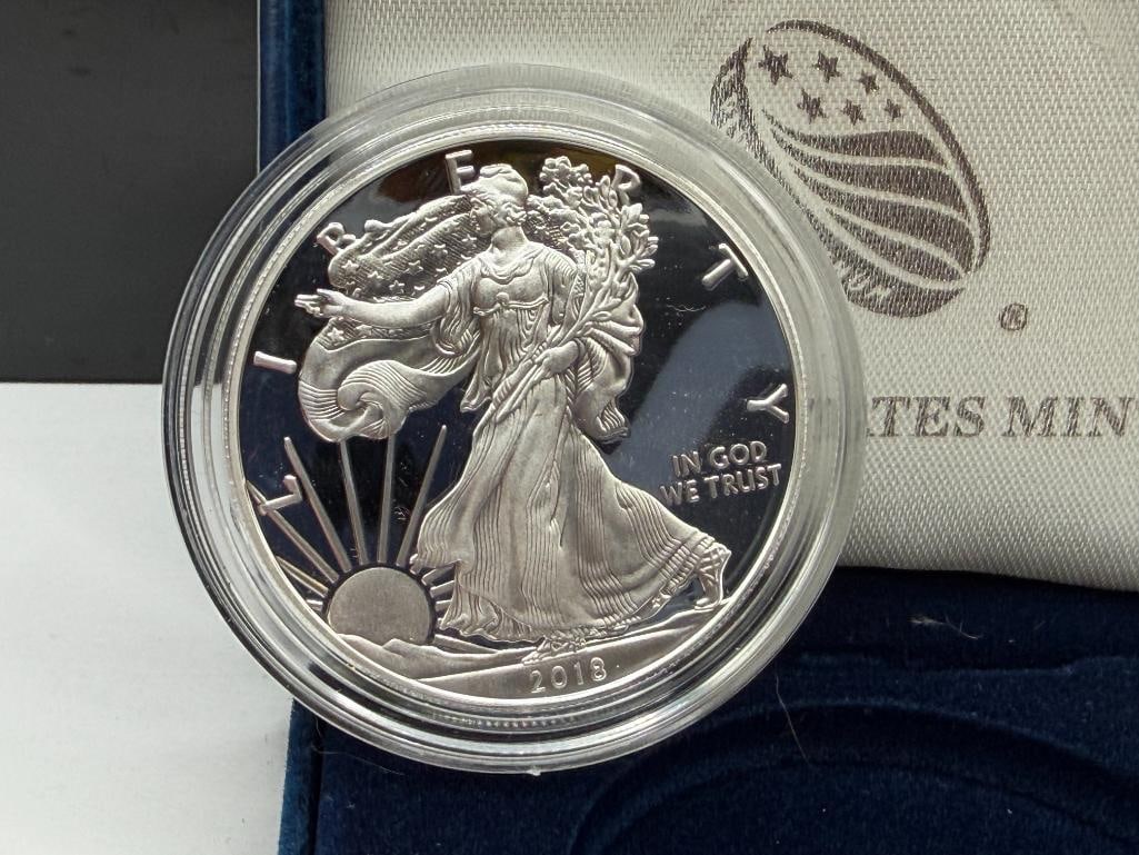 2018-S AMERICAN SILVER EAGLE .999 FINE SILVER PROOF DOLLAR - 3